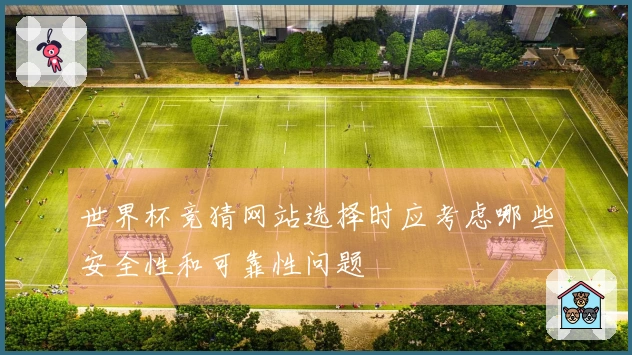 世界杯竞猜网站选择时应考虑哪些安全性和可靠性问题