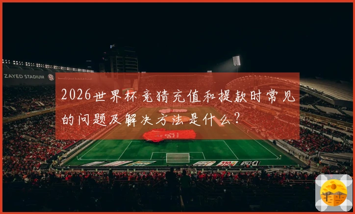 2026世界杯竞猜充值和提款时常见的问题及解决方法是什么？